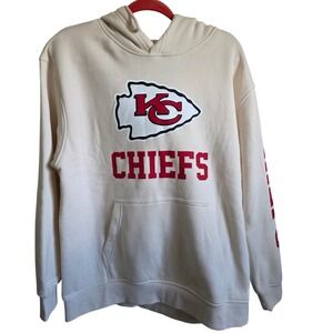Ultra Game NFL M Kansas City Chiefs NFL Cream Hoodie Sweatshirt M Football NWT